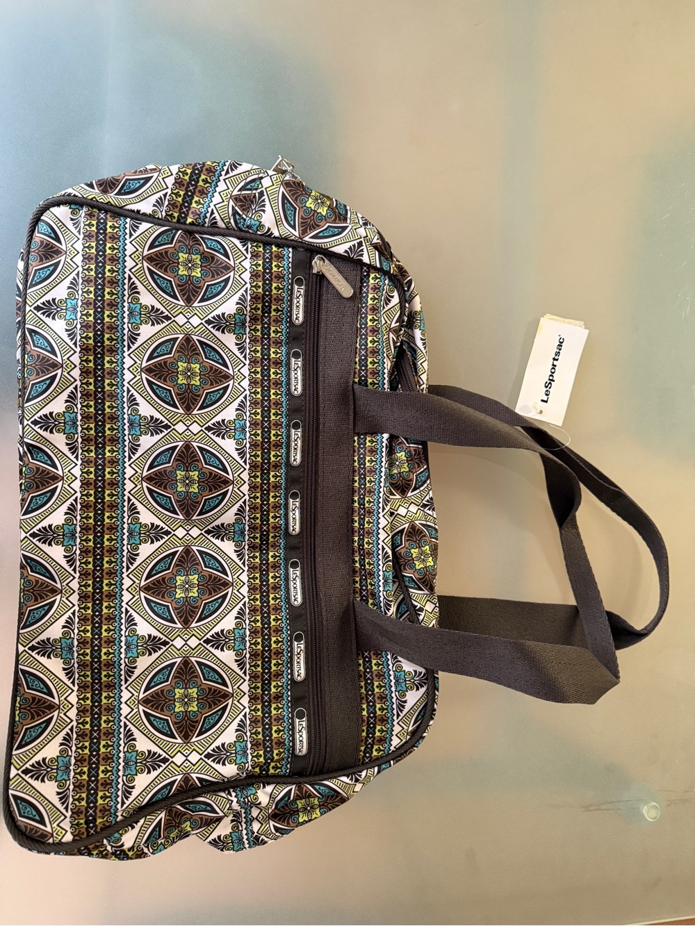 NWT vintage y2k LeSportsac printed large weekender travel bag
